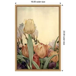 Fantasy Garden Tulip Framed Canvas Art Print