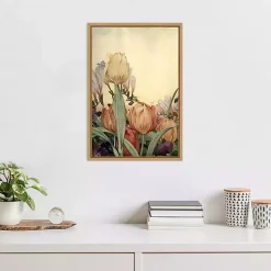 Fantasy Garden Tulip Framed Canvas Art Print