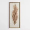 Faux Pampas Grass Beaded Frame Wall Plaque