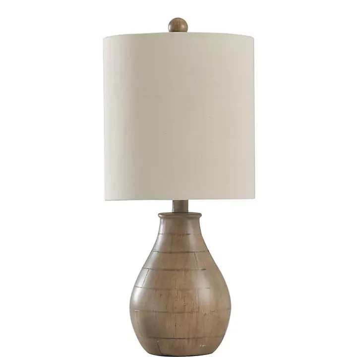 Faux Wood Accent Table Lamp