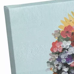 Floral Bathtub Canvas Art Print