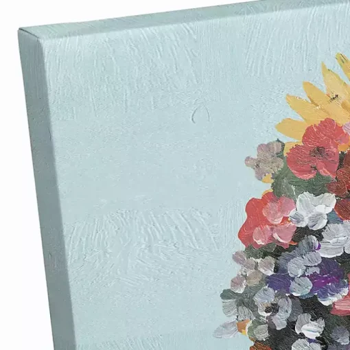 Floral Bathtub Canvas Art Print