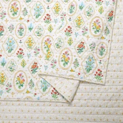 Floral Wallpaper 3-pc. King Quilt Set
