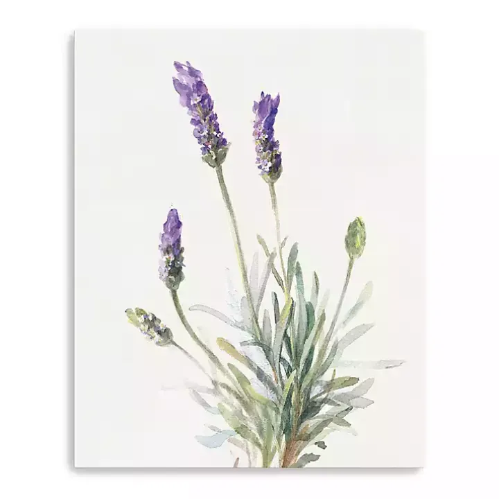 Floursack Lavender III Linen Canvas Art Print