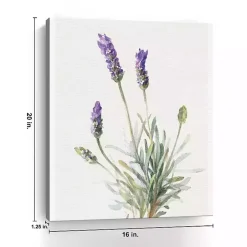 Floursack Lavender III Linen Canvas Art Print