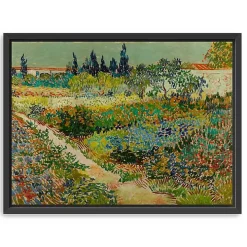 Flowering Garden Path Canvas Art Print, 42x32 in.
