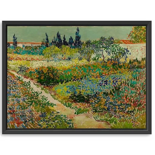 Flowering Garden Path Canvas Art Print, 42x32 in.