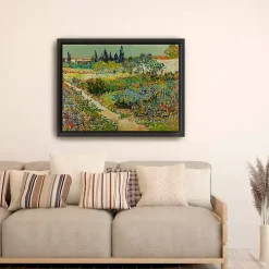 Flowering Garden Path Canvas Art Print, 42x32 in.
