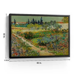 Flowering Garden Path Canvas Art Print, 42x32 in.