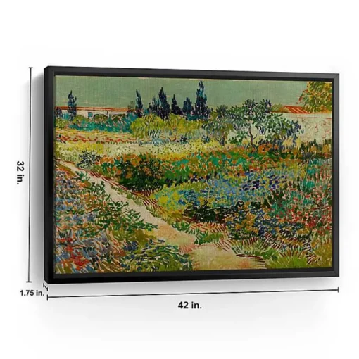 Flowering Garden Path Canvas Art Print, 42x32 in.