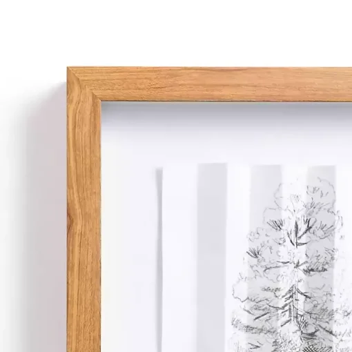 Folded Paper Tree Framed Art Print