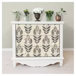 Folk Tulip Peel and Stick Wallpaper