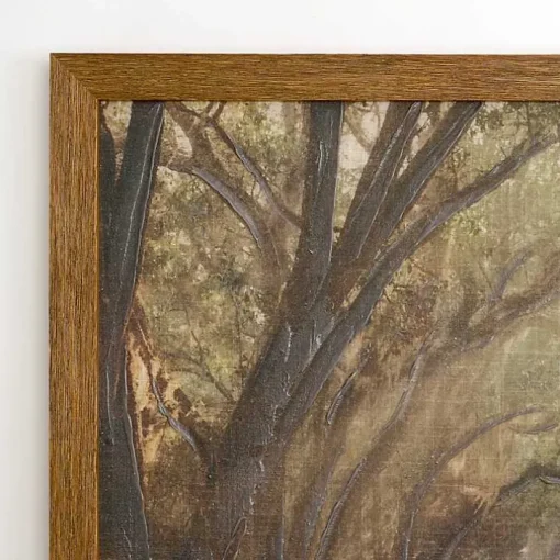 Forest Lined Path Framed Art Print