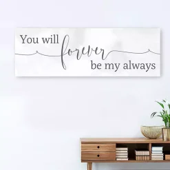 Forever Be My Always Canvas Art Print