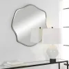 Frameless Beveled Wavy Wall Mirror