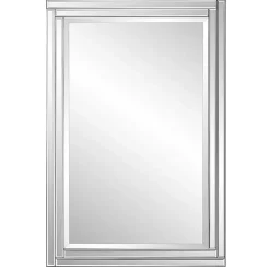 Frameless Double Panel Wall Mirror