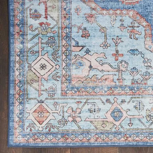 Fulton Blue Medallion Runner, 2x7