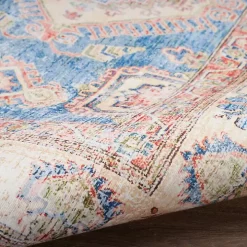 Fulton Blue Vintage Medallion Runner, 2x7