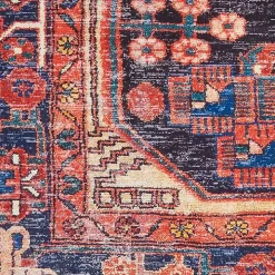 Fulton Red Botanical Area Rug, 5x7