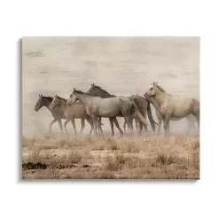 Galloping Horse Herd Canvas Art Print, 48x36 in.