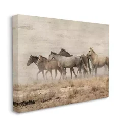 Galloping Horse Herd Canvas Art Print, 48x36 in.
