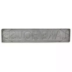 Galvanized Metal Lake House Wall Sign