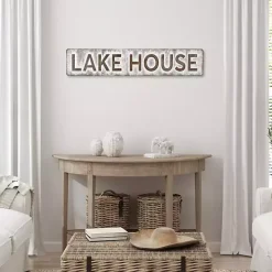 Galvanized Metal Lake House Wall Sign