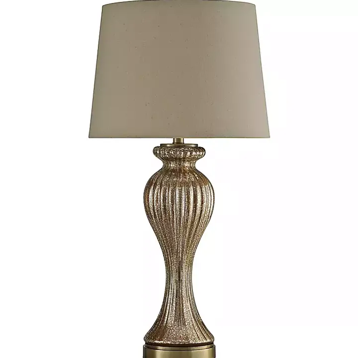 Glimmer Bronze Glass Table Lamp