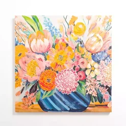 Glowing Florals Canvas Art Print
