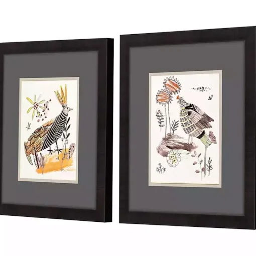Glowing Garden Framed Art Prints, Set of 2
