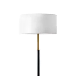 Gold and Black Simple Stem Floor Lamp