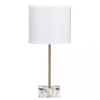 Gold and Marble USB Charging Table Lamp