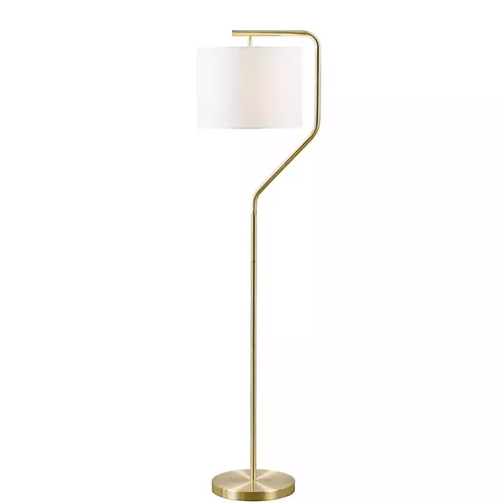 Gold Angular Modern Floor Lamp