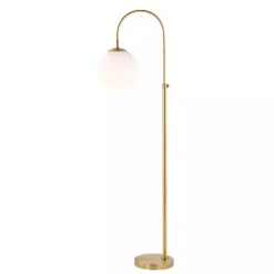 Gold Arch Globe Adjustable Floor Lamp