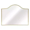 Gold Arched Rectangle Wall Mirror