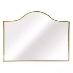Gold Arched Rectangle Wall Mirror
