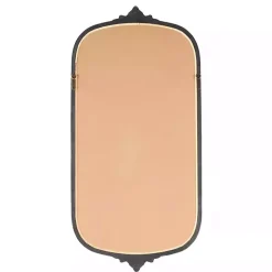 Gold Beaded Scroll Frame Wall Mirror