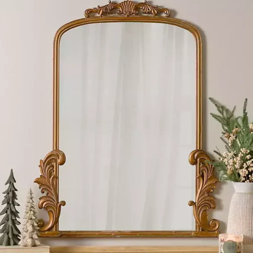 Gold Bordeaux Ornate Scroll Mirror