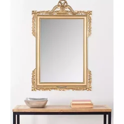 Gold Decorative Scrolls Ornate Wall Mirror