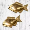 Gold Fish Soap Dishes, Set of 2