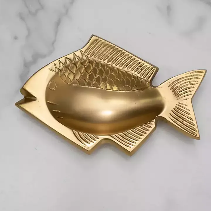 Gold Fish Soap Dishes, Set of 2