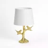 Gold Leaf Birds Table Lamp