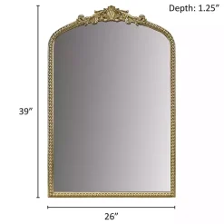 Gold Lilbeth Baroque Beaded Wall Mirror