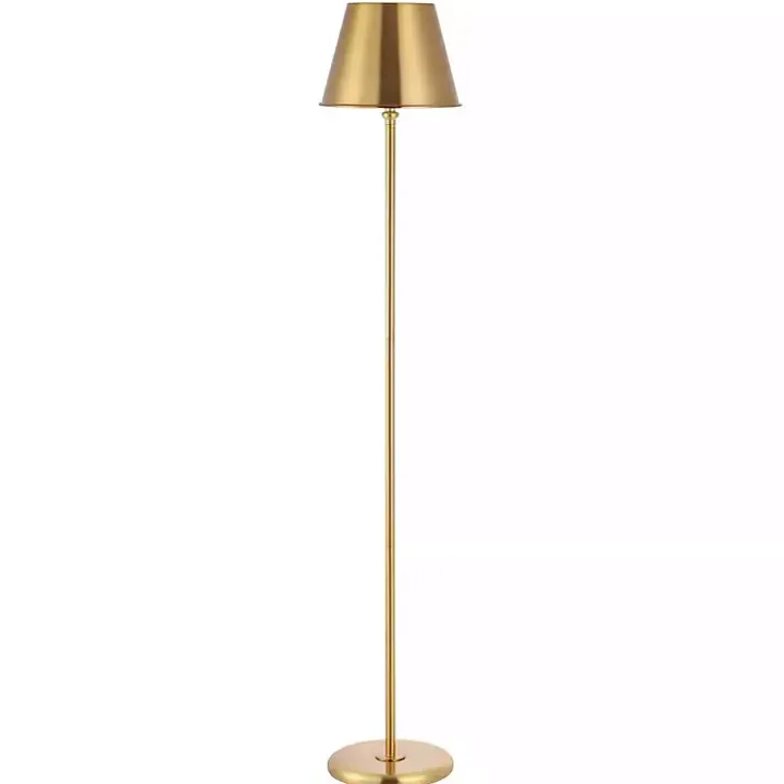 Gold Metal Asher Floor Lamp