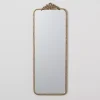 Gold Metal Beaded Frame Vintage Wall Mirror