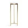 Gold Metal Mirrored Tabletop Aguilar Drink Table