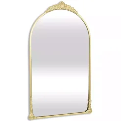 Gold Metal Modern Victorian Wall Mirror