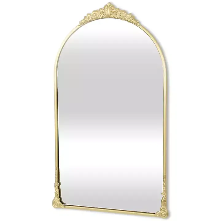 Gold Metal Modern Victorian Wall Mirror