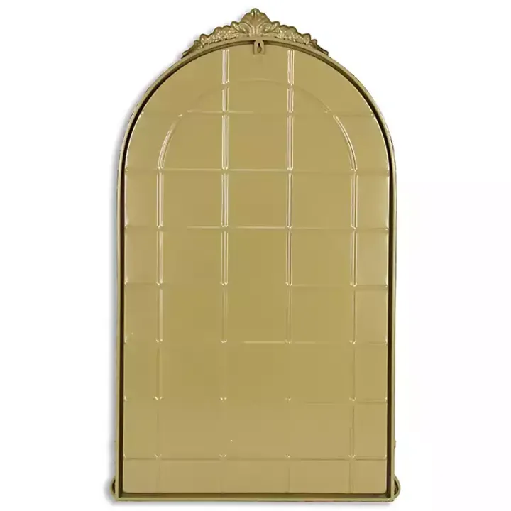 Gold Metal Modern Victorian Wall Mirror