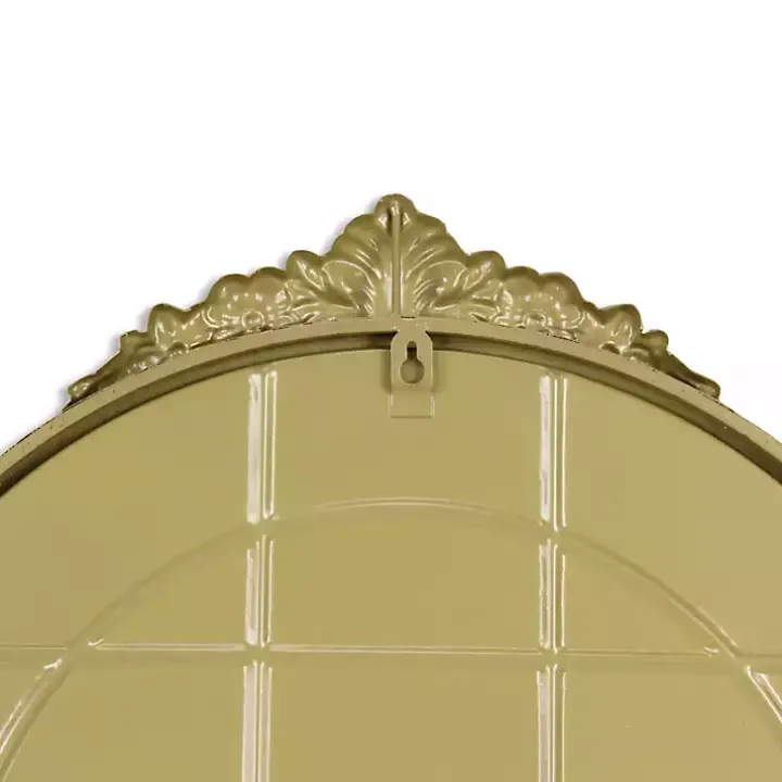 Gold Metal Modern Victorian Wall Mirror